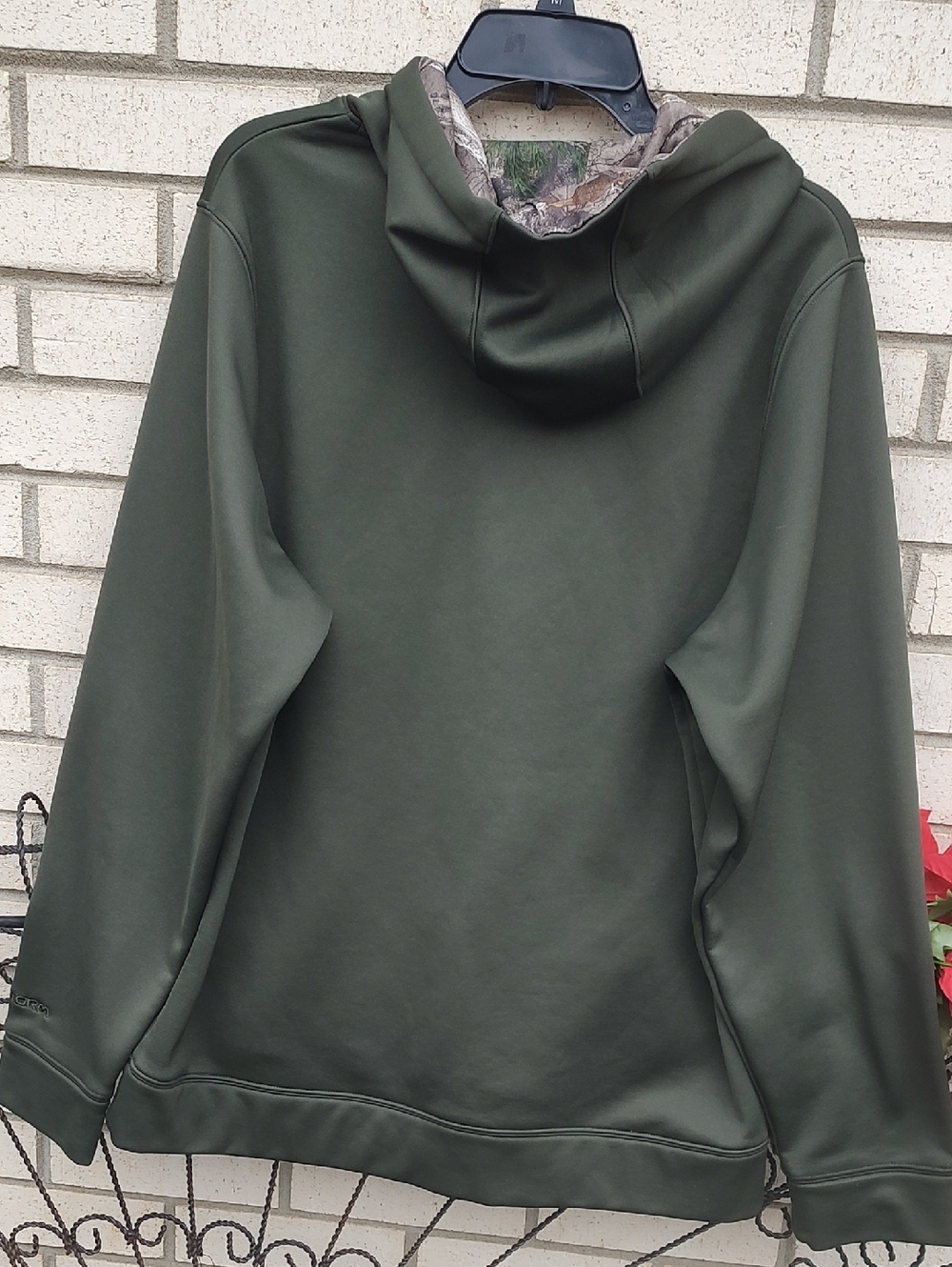 Under Armour// Olive Green Pullover Hoodie - Picture 9 of 9